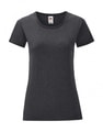 Dames T-shirt Iconic Fruit of the Loom 61-432-0 Dark Heather Grey